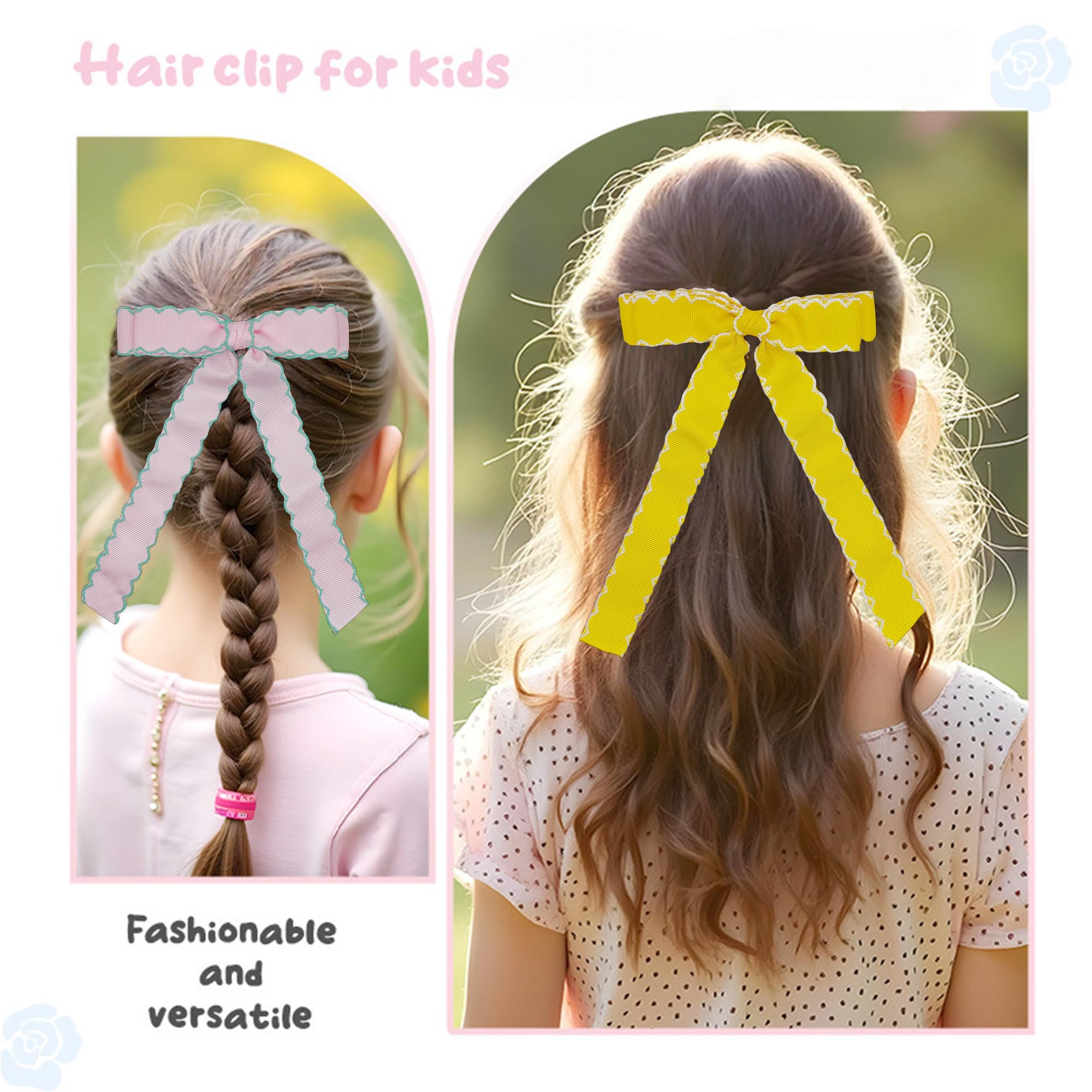 Pipajoy grosgrain clip set of six offers durable, easy-to-style options
