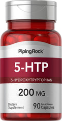 Piping Rock 5-HTP supplement bottle with 90 capsules