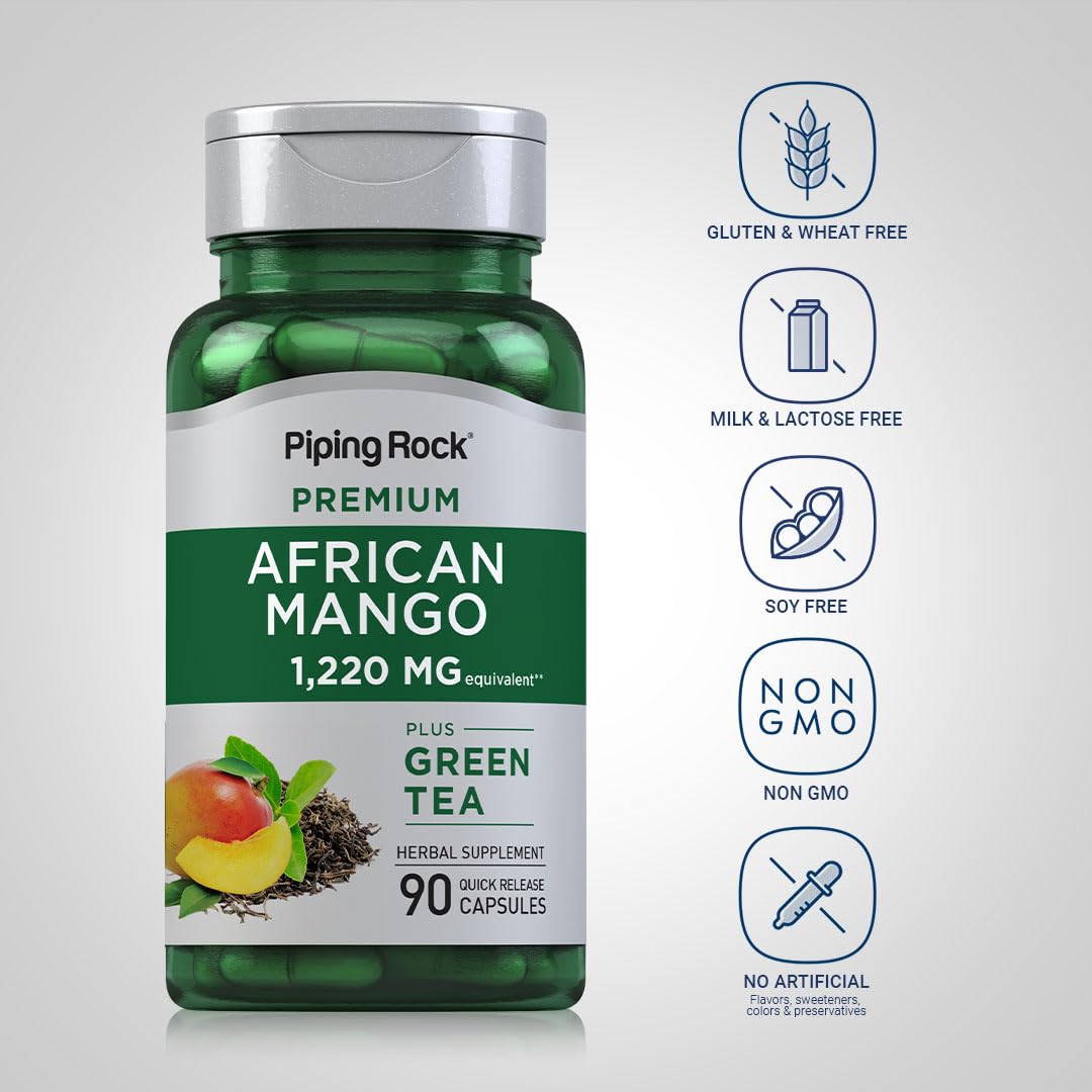 Piping Rock open bottle displaying 90 capsules for a multi-week supply