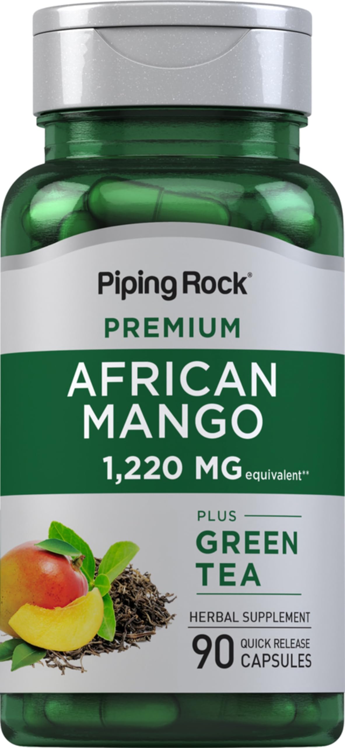 Piping Rock front packaging showing product name and capsule count for informed choice