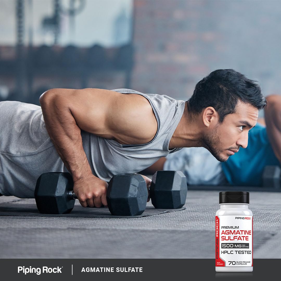 Piping Rock bottle beside gym gear suggesting workout compatibility