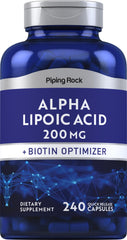 Piping Rock front packaging showing bottle and capsule count for clear identification and convenience