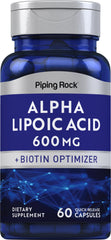 Piping Rock front label showing product name and 600 mg strength for clear identification
