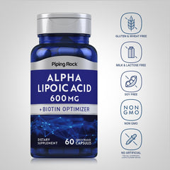 Piping Rock supplement facts panel and ingredient list emphasizing trusted ingredients