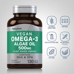 Piping Rock softgels spilled from bottle illustrating serving size convenience