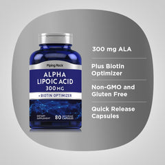 Non-GMO and Gluten-Free claims for Alpha Lipoic Acid 300mg