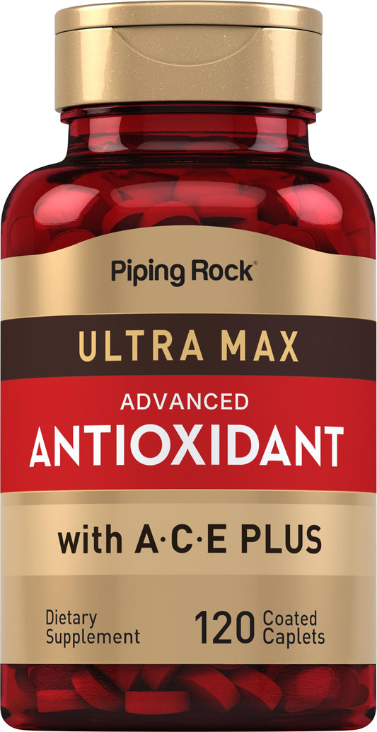 Piping Rock bottle front packaging showing label and benefits