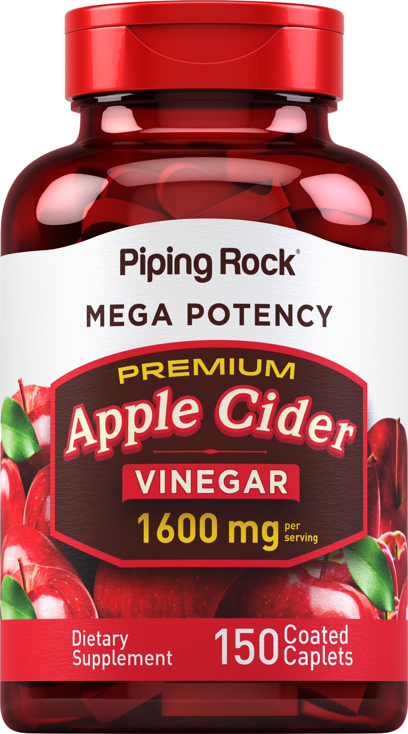 Piping Rock front packaging showing 150-count bottle and clear branding for easy identification