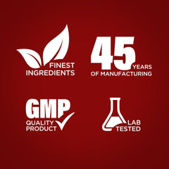 Piping Rock label detail with ingredient and testing claims visible