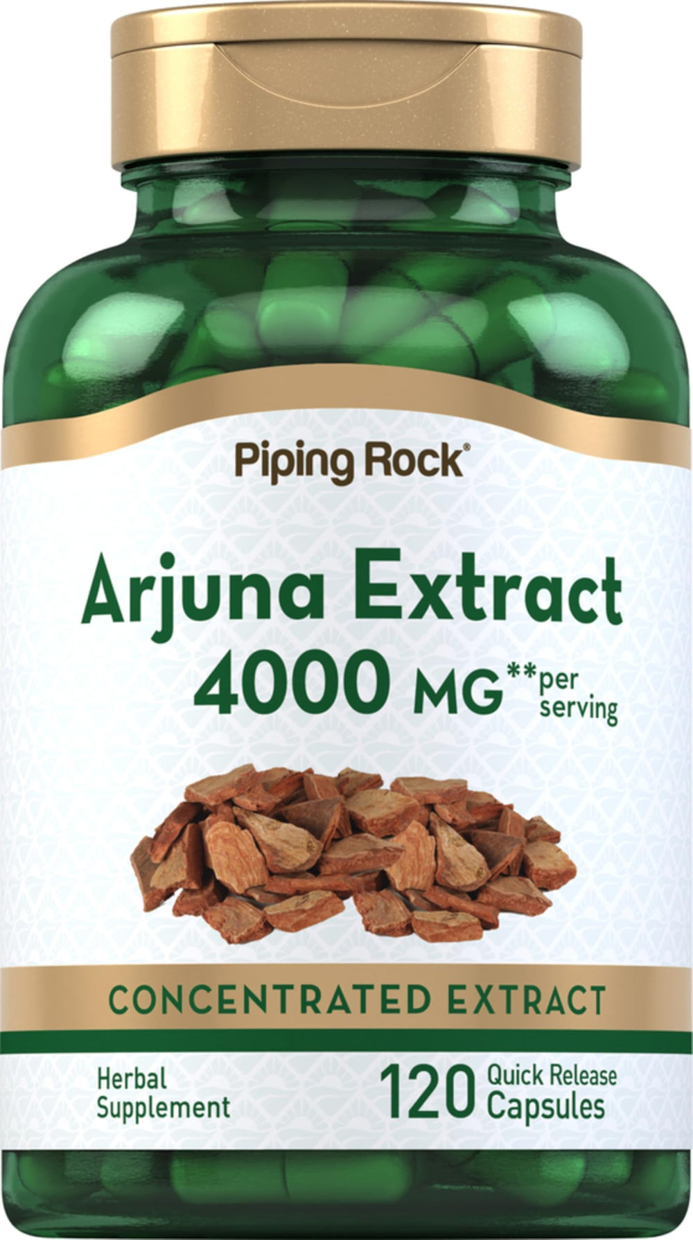 Piping Rock front bottle view showing label and capsule count, clear product information