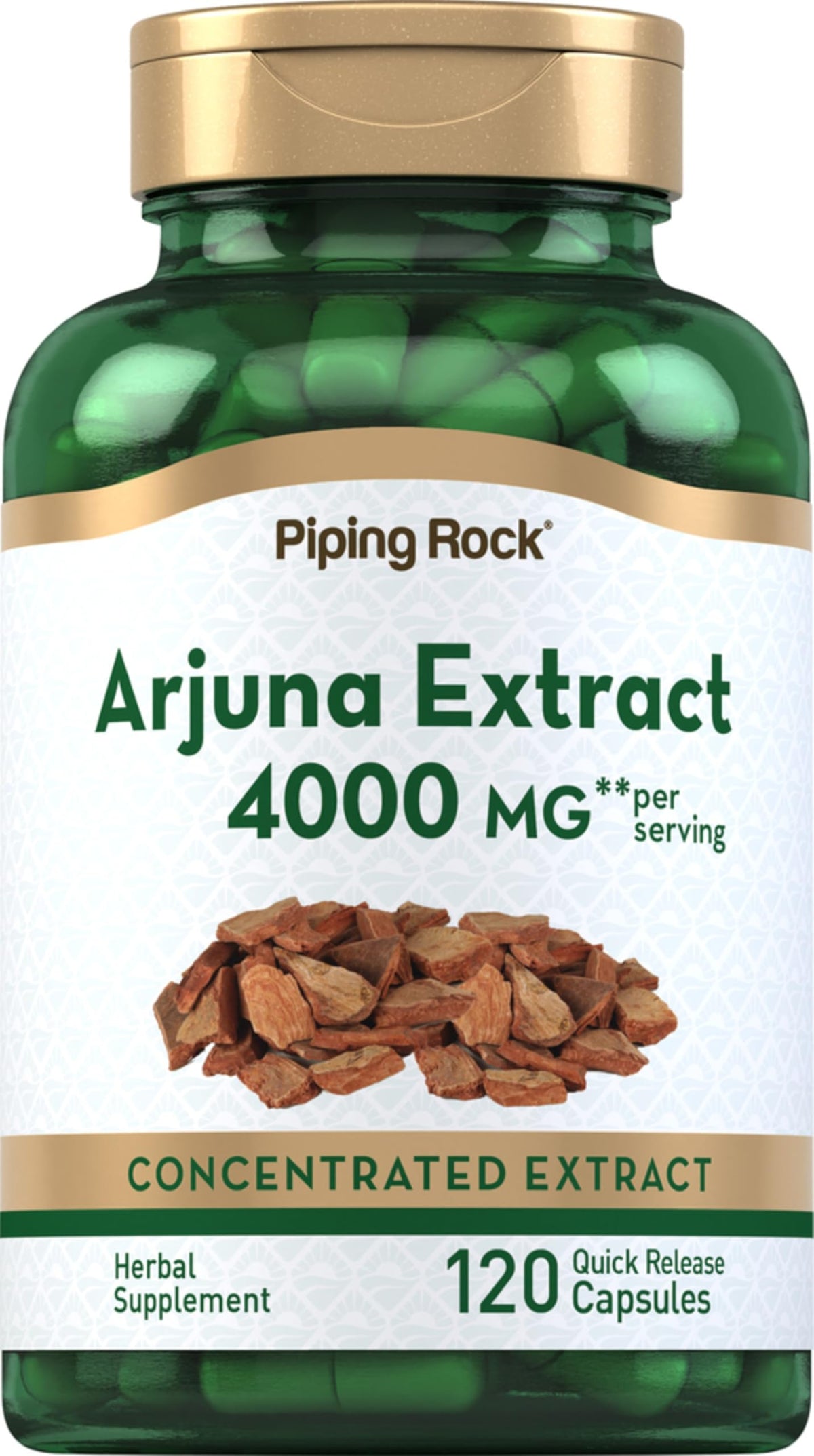 Piping Rock front bottle view showing label and capsule count, clear product information