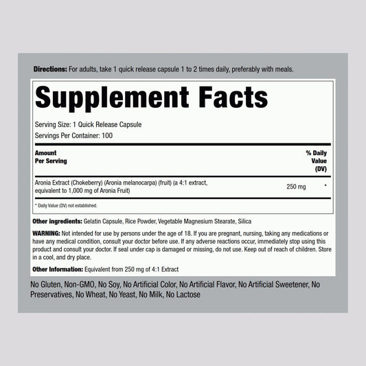 Aronia Berry Extract capsule close-up