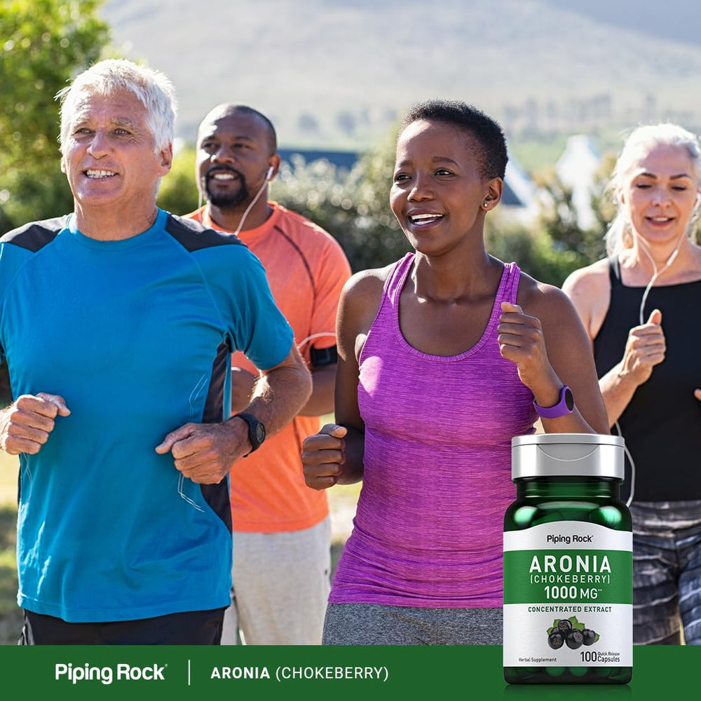 Piping Rock Aronia Berry Capsules packaging and bottle