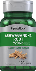 Piping Rock bottle front view showing label and 120 capsules, clear quality