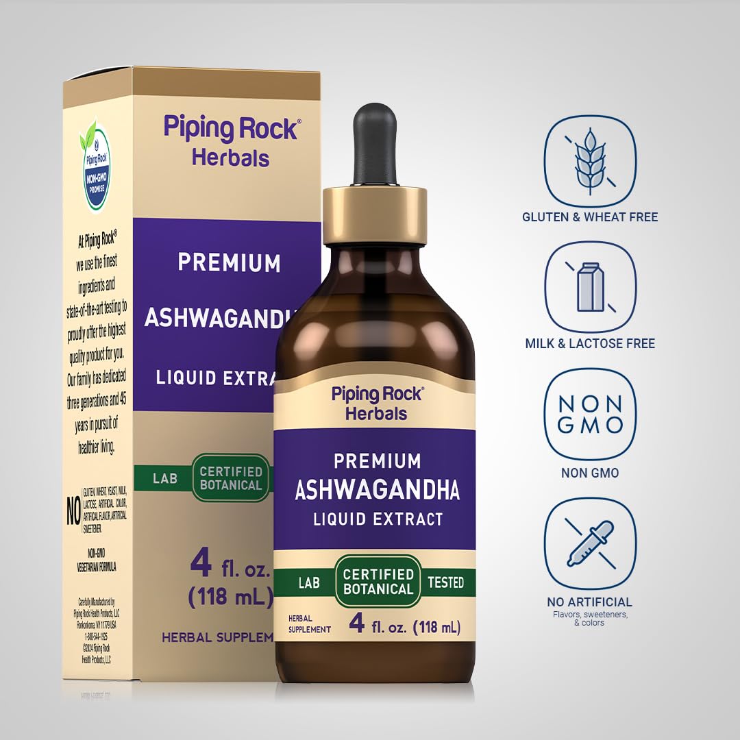 Piping Rock label detail highlighting ingredients and non-GMO gluten-free features for trust