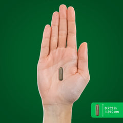 Hand holding Piping Rock bottle to show scale and travel-friendly size