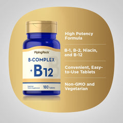 Piping Rock ingredient label close view listing B vitamins and potency details