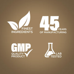 Ingredient and supplement facts panel on Piping Rock label, shows transparency