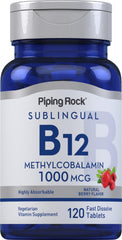 Piping Rock front bottle showing label and 120 tablet count benefit