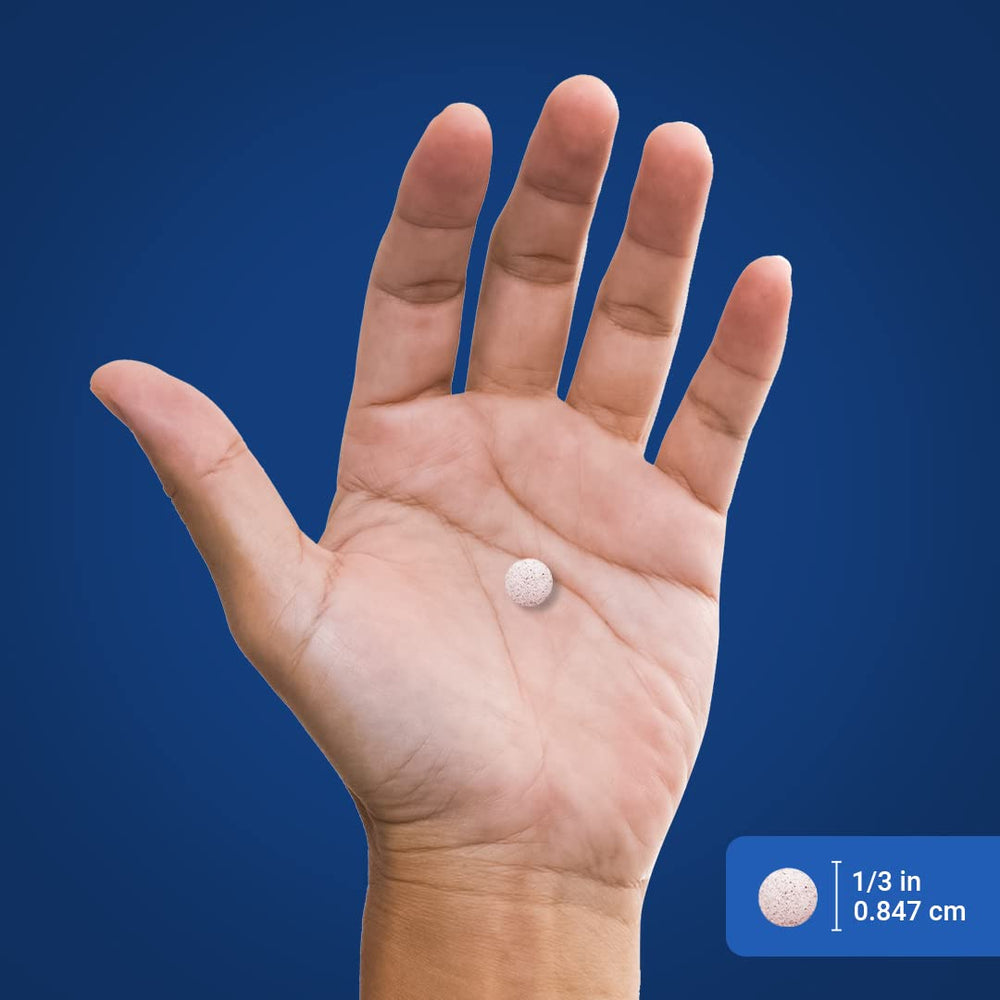 Piping Rock tablets on a travel bag illustrating convenience on the go