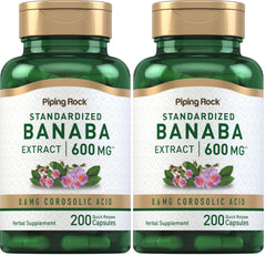 Piping Rock Banaba Leaf Extract Capsules bottle front view