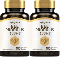 Piping Rock Bee Propolis Capsules bottle front view