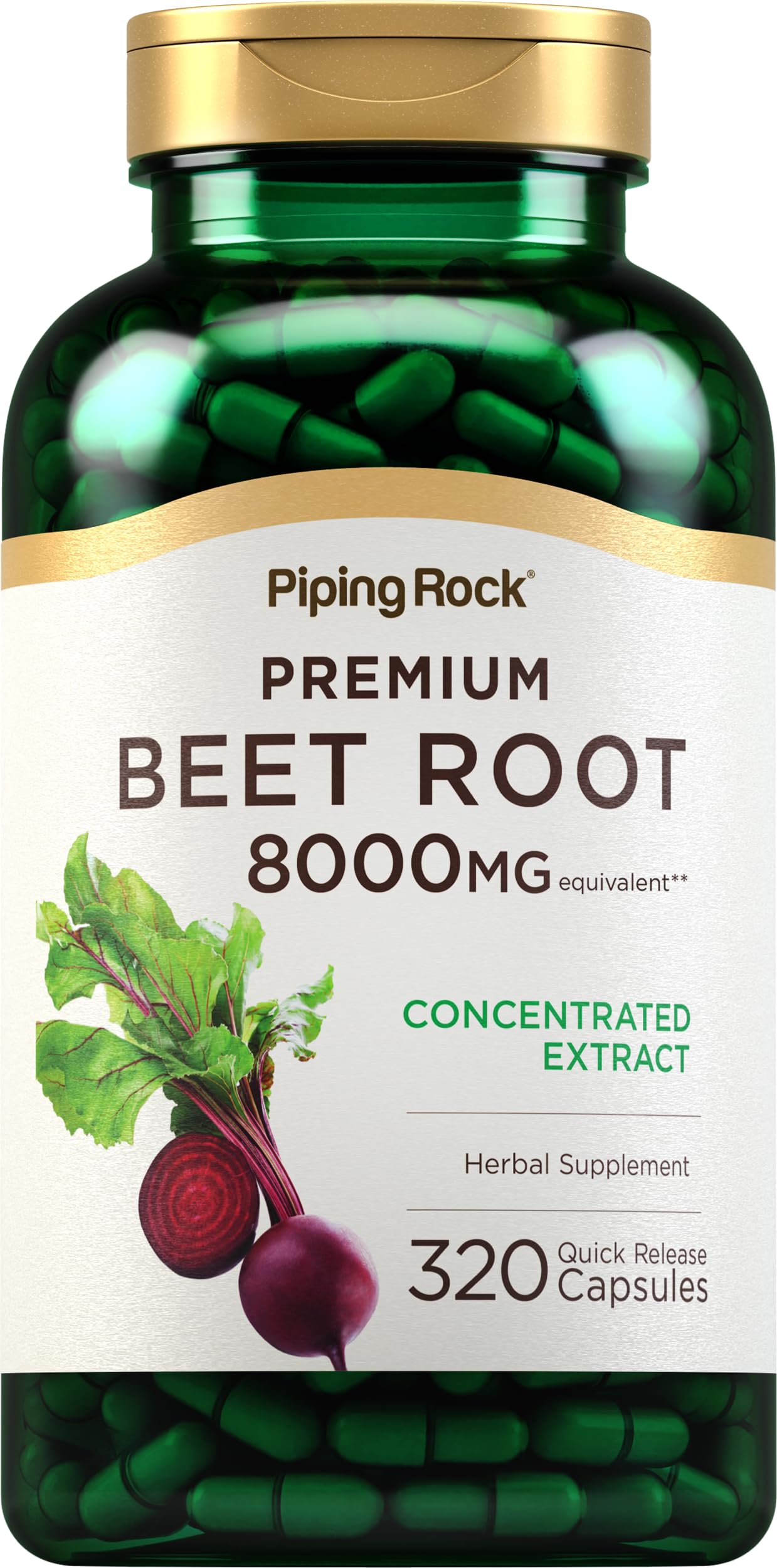 Piping Rock front packaging showing bottle and label for clear benefit