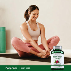 Lifestyle image with man and woman using Beet Root Capsules
