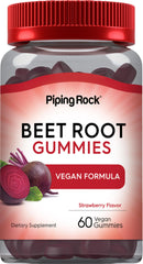 Piping Rock front packaging shows bottle and strawberry flavor for easy daily use
