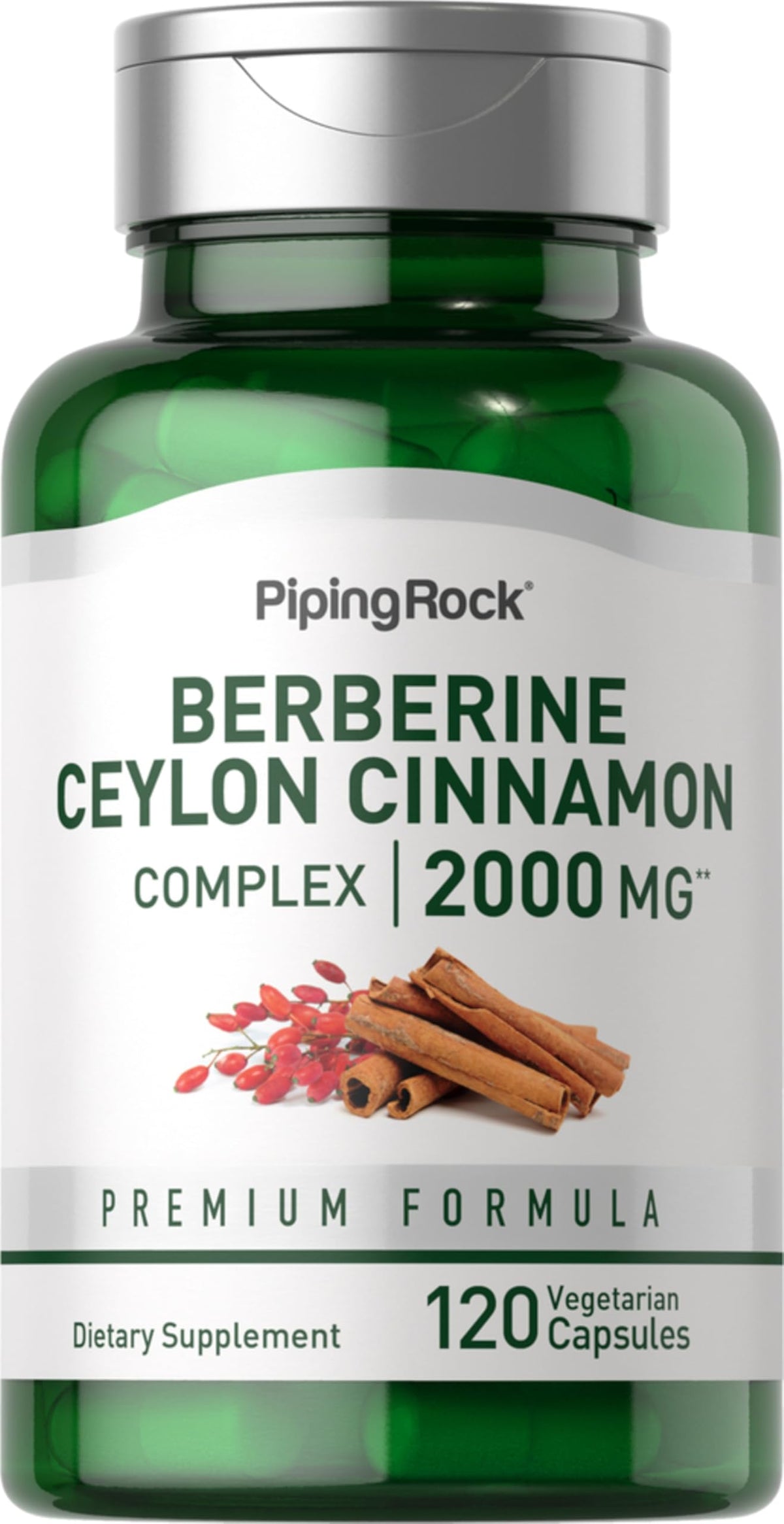 Piping Rock bottle front packaging showing product name and capsule count