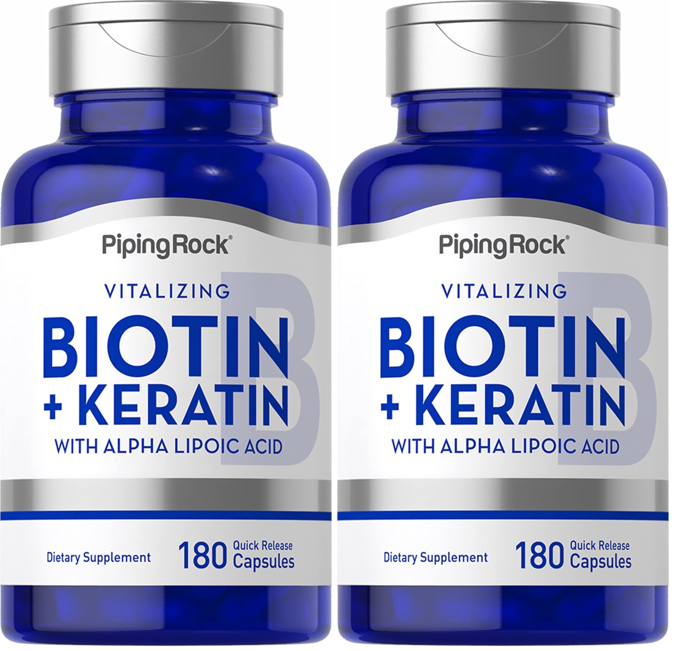 Piping Rock Biotin 5000mcg – 180 capsules