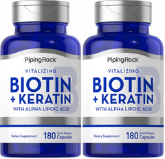 Piping Rock Biotin 5000mcg – 180 capsules