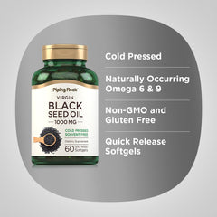 Product label highlighting 1,000 mg per softgel