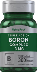 Piping Rock front bottle view showing clear label and tablet count for convenience