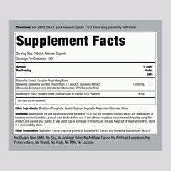 Piping Rock open bottle with capsules visible for easy daily dosing