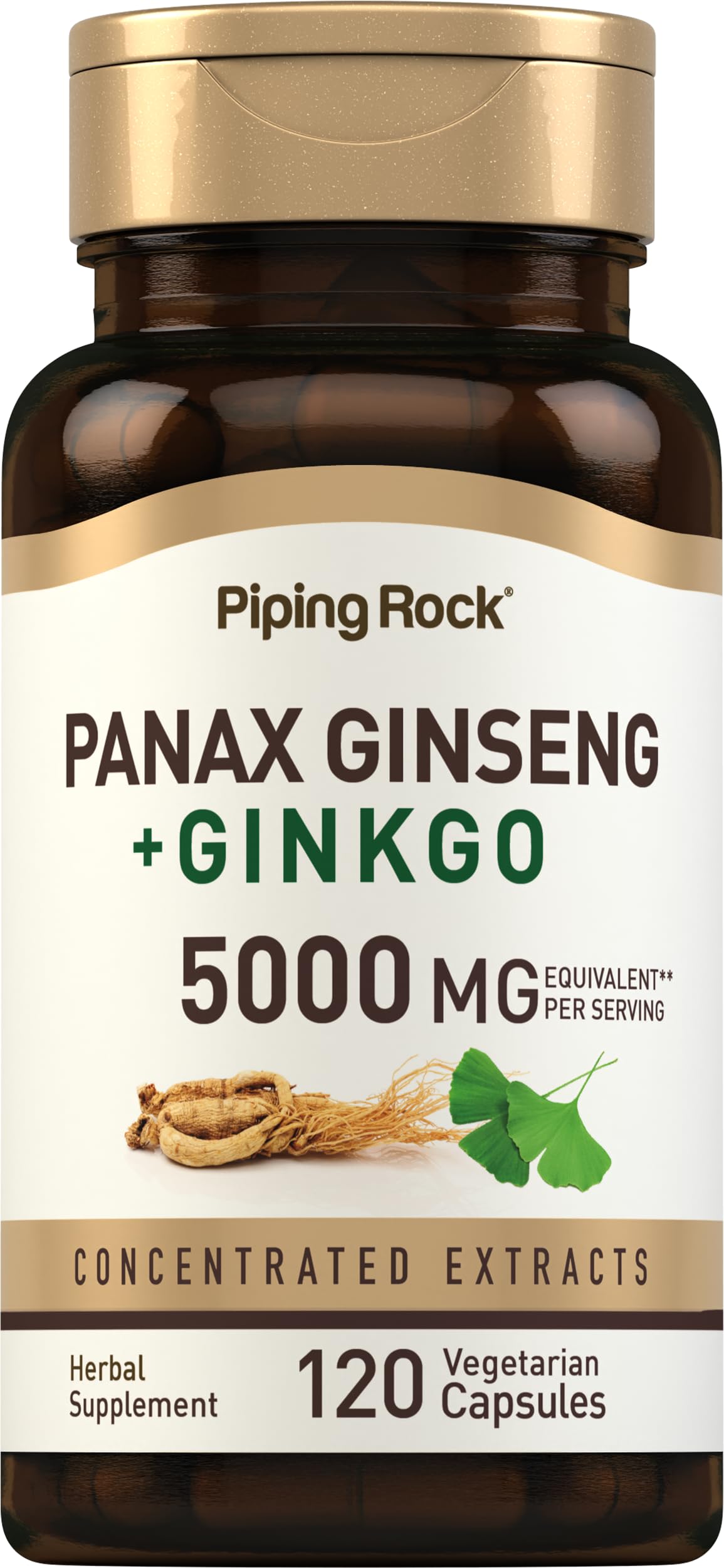 Piping Rock bottle front view showing product name and capsule count benefits convenience