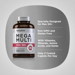 Piping Rock label detail highlighting Bio-Men’s and Amino Balanced blends