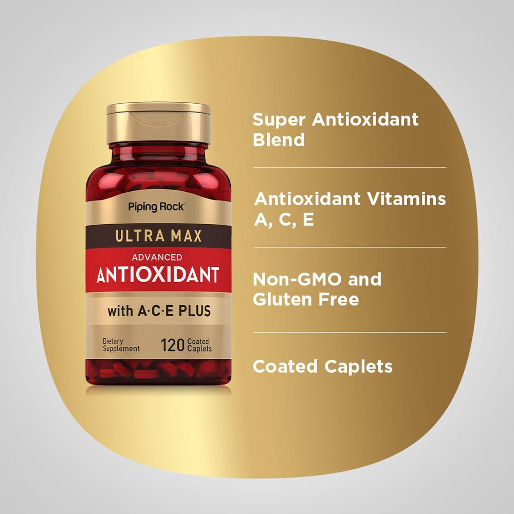 Piping Rock bottle label detail highlighting vitamins and testing
