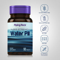 Piping Rock bottle open with tablets spilling showing portion control
