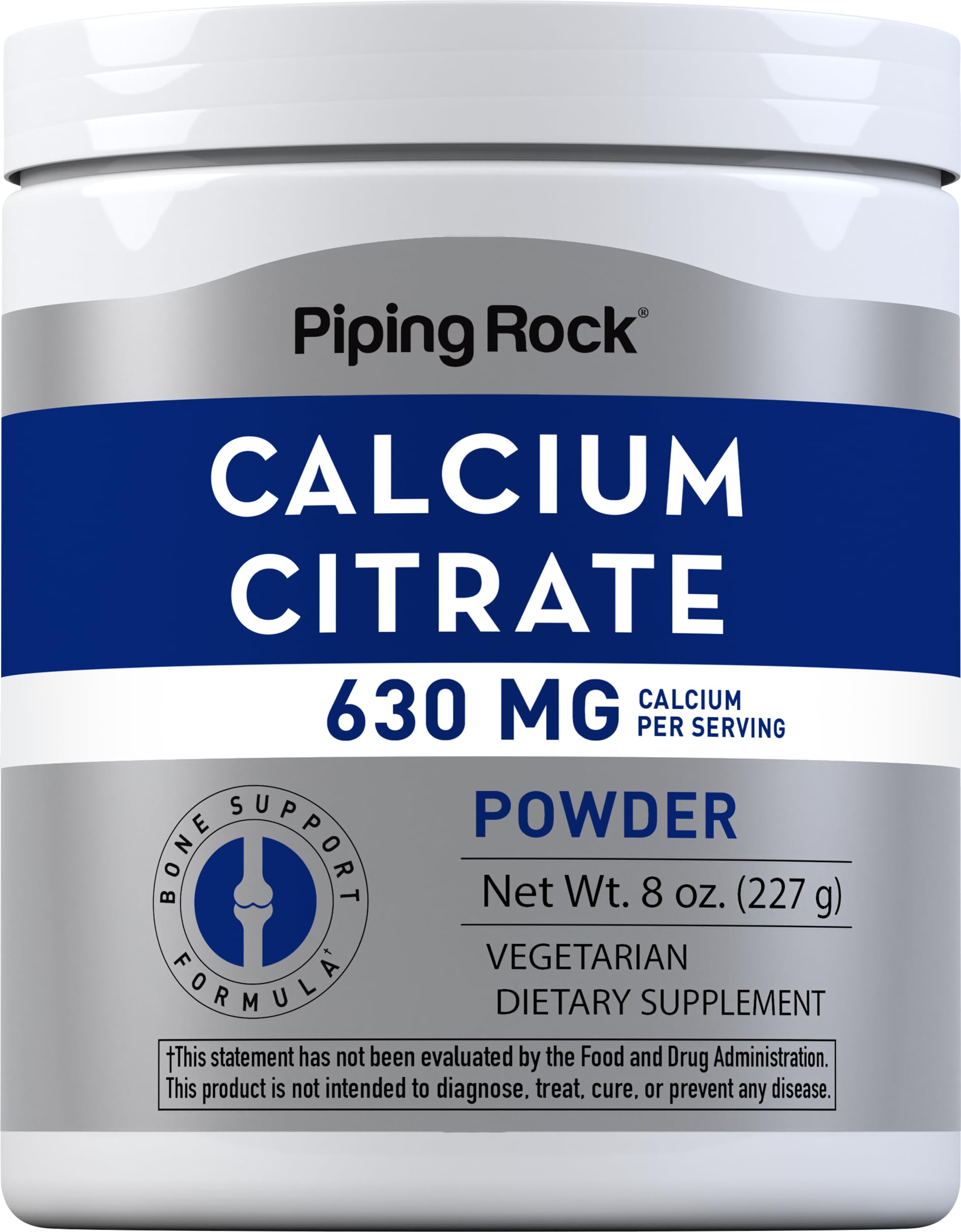 Piping Rock front jar image showing powder supplement and benefits