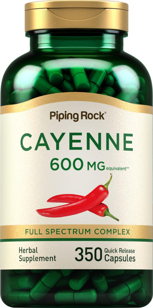 Piping Rock Cayenne Pepper Capsules bottle main image