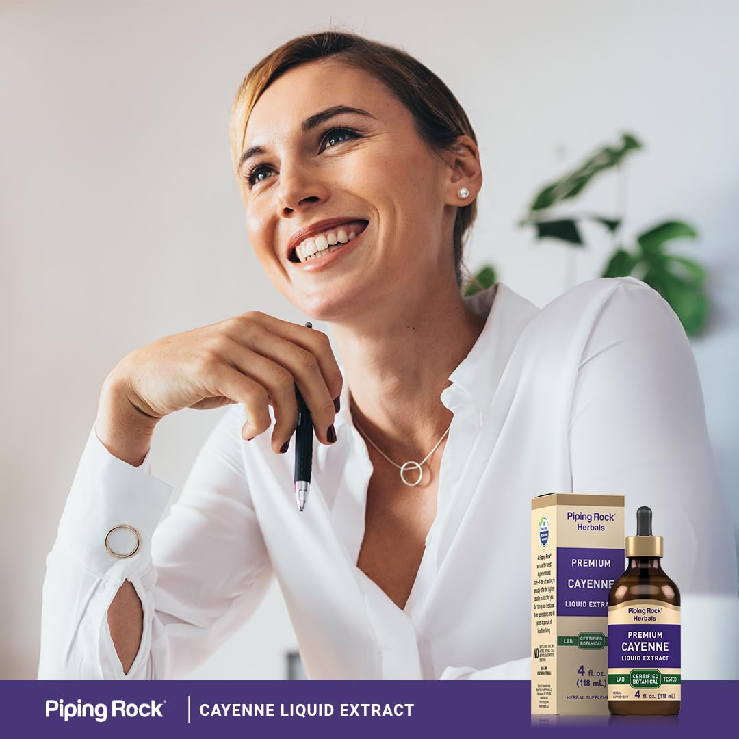 Piping Rock Cayenne Pepper Drops bottle back label