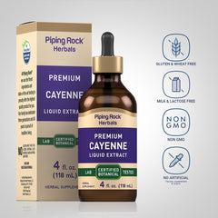 Non-GMO and gluten-free icons on Cayenne Pepper Drops label