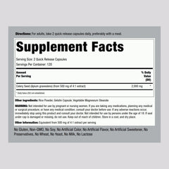 Piping Rock open bottle with capsules spilling for convenient daily dosing benefit