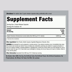 135 powder capsules bottle label
