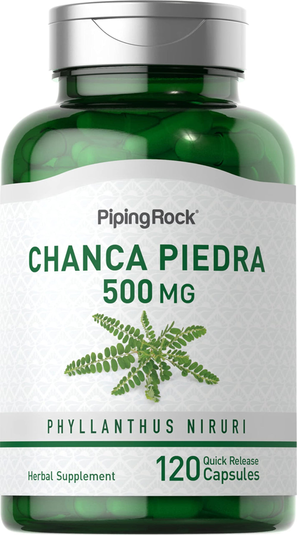 Piping Rock front bottle showing product name and count for quick identification