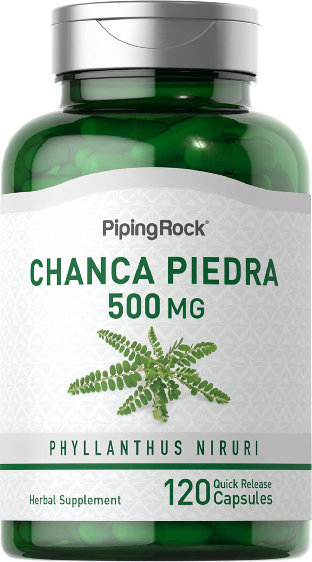 Piping Rock front bottle showing product name and count for quick identification