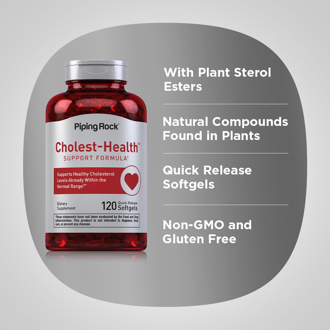 Piping Rock product label listing plant sterol esters and supplement facts