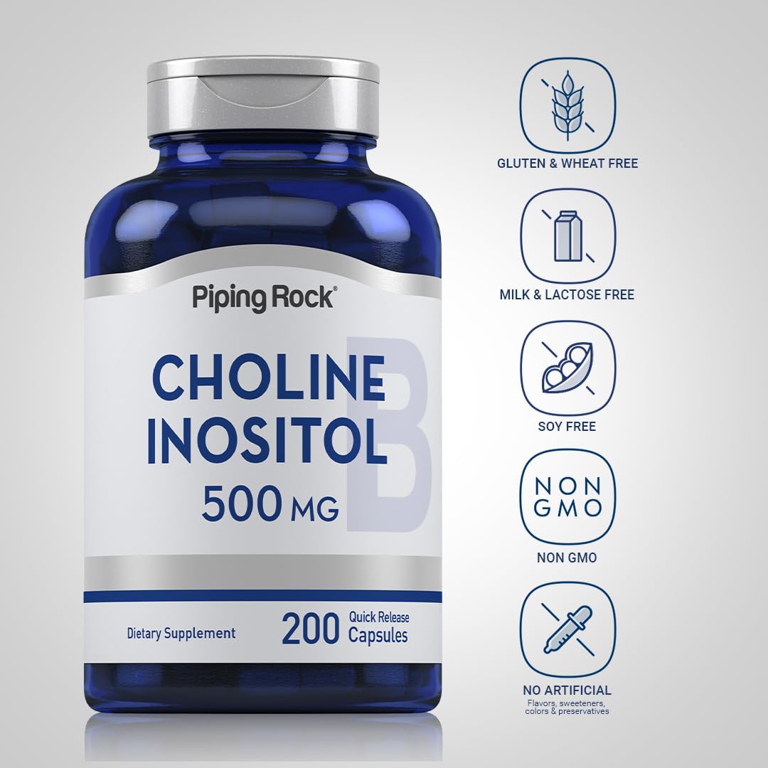 Piping Rock Choline Inositol bottle on a white background