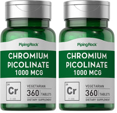 Piping Rock Chromium Picolinate bottle label 1000mcg